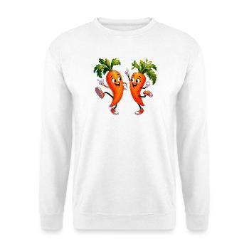 Carottes dansantes - Sweat-shirt Unisexe - blanc - Devant