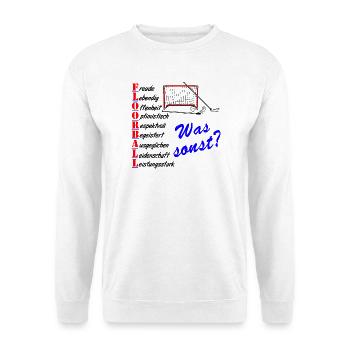 Floorball Was sonst? - Unisex Pullover - Weiß - Vorne