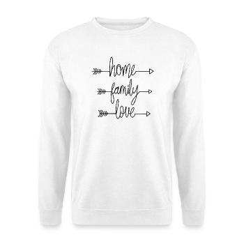 Home Family Love – Driven by Nature - Unisex Pullover - Weiß - Vorne