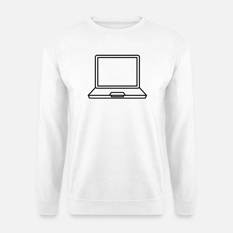 Laptop - Unisex Pullover - Weiß