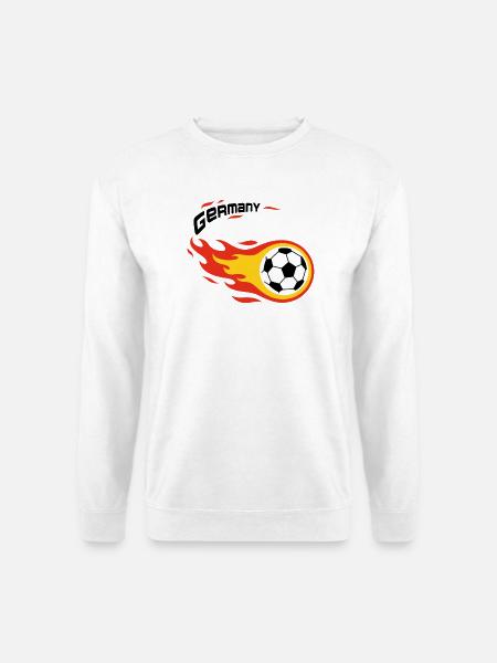 Fußball Fanshirt Deutschland Germany Komet - Unisex Pullover - Weiß