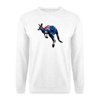 Australisches Känguru-Australien - Unisex Pullover - Weiß - Vorne