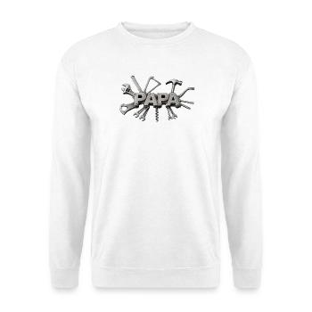 Superpapa - Unisex Pullover - Weiß - Vorne