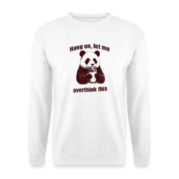 Panda Bear Rethink Moment - Unisex Sweatshirt - white - Front