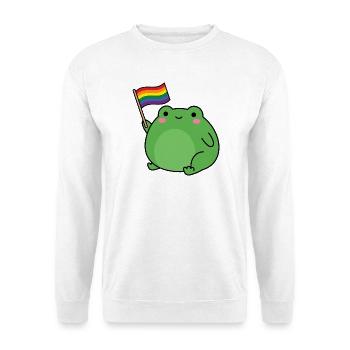Pride Month LGBTQ – LGBT-Frosch - Unisex Pullover - Weiß - Vorne