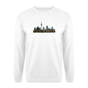 Illustration de la silhouette de Berlin - Sweat-shirt Unisexe - blanc - Devant