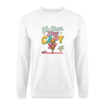 Pas de stress, reste Capy ! Capybara - Sweat-shirt Unisexe - blanc - Devant