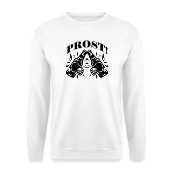 Cheers Beer Bottle Beer Toast - Unisex Sweatshirt - white - Front
