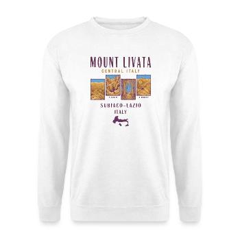 Mount Livata Italy -Hiking Adventure Travel  - Sweat-shirt Unisexe - blanc - Devant
