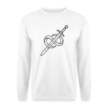 Schwert Magie Fantasy Rollenspiel Tabletop - Unisex Pullover - Weiß - Vorne