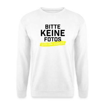 Bitte keine Fotos ich bin krankgeschrieben - Unisex Pullover - Weiß - Vorne