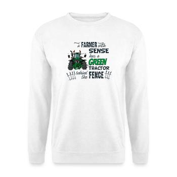 0175_A_Farmer_with_sense - Unisex Sweatshirt - white - Front