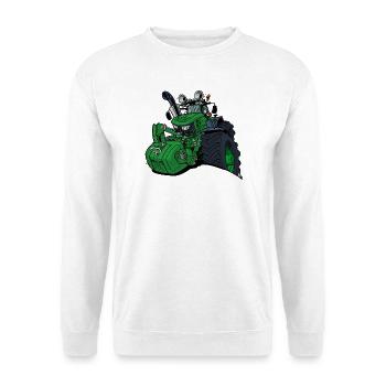1531_crazy_horns - Unisex Sweatshirt - white - Front
