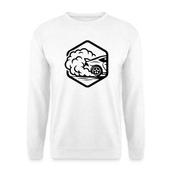 Vitesse automatique de l’essence - Sweat-shirt Unisexe - blanc - Devant