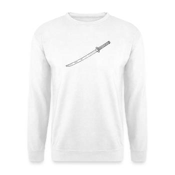 Katana Samurai Schwert Kampfkunst Kendo Dojo - Unisex Pullover - Weiß - Vorne