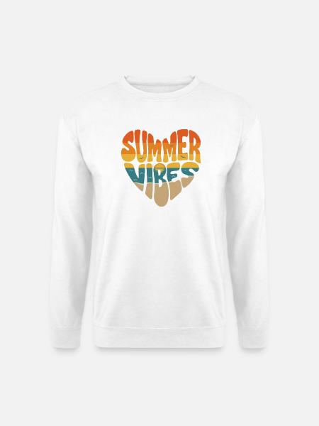 Sommerliche Vibes - Unisex Pullover - Weiß