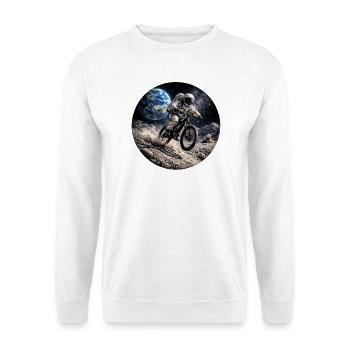 Lunar Bike Astronaut - Unisex Sweatshirt - white - Front