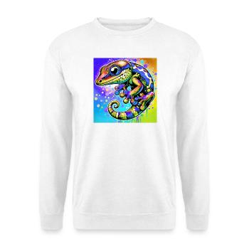 Gecko - Sweat-shirt Unisexe - blanc - Devant