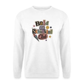 Bald Schulkind Club Collage Shirt - Unisex Pullover - Weiß - Vorne