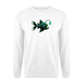 Apportez votre propre lumière – Poisson-grenouille des profondeurs - Sweat-shirt Unisexe - blanc - Devant