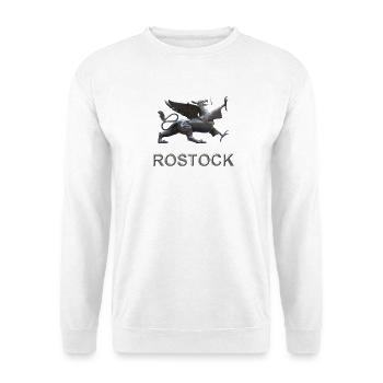 Rostock Flügeldrache Greif - Unisex Pullover - Weiß - Vorne
