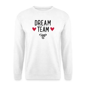 Dream Team with Hearts Gift - Unisex Sweatshirt - white - Front
