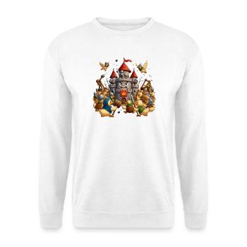 Duck fortress in the Knights' War - Unisex Sweatshirt - white - Front