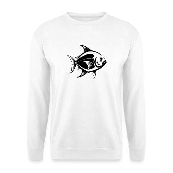 Golden Pompano Fish - Unisex Sweatshirt - white - Front