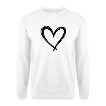 Heart - Unisex Sweatshirt - white - Front