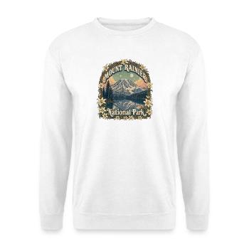 Parc national du Mont Rainier, États-Unis, randonnée dans l’État de Washington - Sweat-shirt Unisexe - blanc - Devant