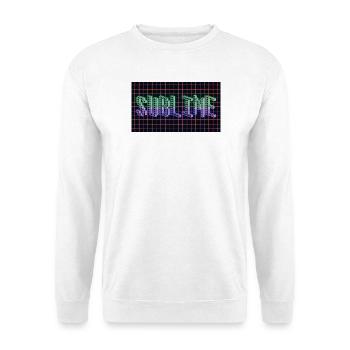 SUBLIME 3D Pixel Typography | Retro 80s Wireframe  - Unisex Sweatshirt - white - Front