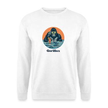 Gorillax Spa Chiller Monkey in the Pool - Unisex Sweatshirt - white - Front