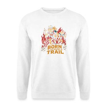 0185 - Sweat-shirt Unisexe - blanc - Devant