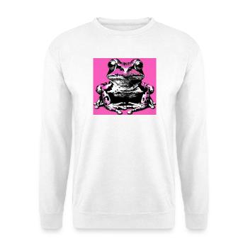 grenouille - Sweat-shirt Unisexe - blanc - Devant