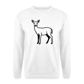 Deer Silhouette Hunter Hunting Club Forester Forest - Unisex Sweatshirt - white - Front
