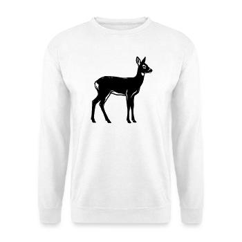 Deer Silhouette Hunter Hunting Club Forester Forest - Unisex Sweatshirt - white - Front