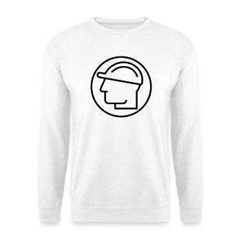 Responsable de construction, Barre, chantier - Sweat-shirt Unisexe - blanc - Devant