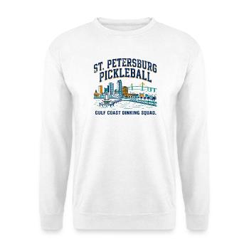 Naples Florida Skyline With Pickleball Theme - Unisex Sweatshirt - white - Front