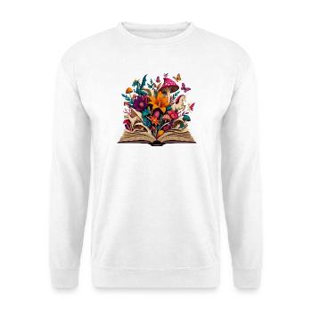 Livre de contes de fées Forêt des Fleurs Magiques - Sweat-shirt Unisexe - blanc - Devant