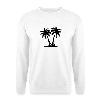 Palmier - Sweat-shirt Unisexe - blanc - Devant