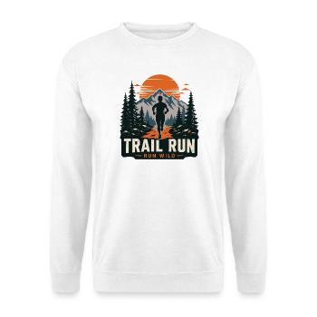 Trail Run – Run Wild - Unisex Pullover - Weiß - Vorne