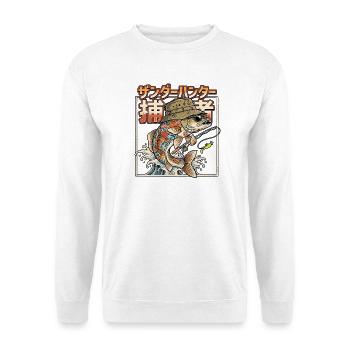 Zander Raubfischangler  - Unisex Pullover - Weiß - Vorne