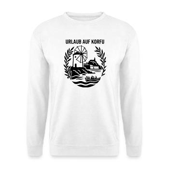 Korfu Urlaub Griechenland - Unisex Pullover - Weiß - Vorne