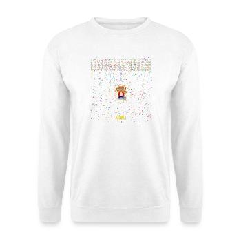Célébration du but de la mascotte du chat - Sweat-shirt Unisexe - blanc - Devant
