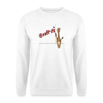 Giraffiti - Sweat-shirt Unisexe - blanc - Devant