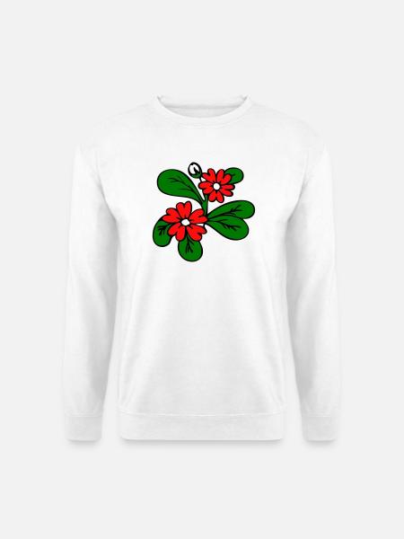 Blüten Fantasie - Unisex Pullover - Weiß