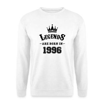Legends Born in - Unisex Sweatshirt - white - Front