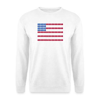 Éleveur Patriotique Troupeau de Coq Volaille USA Pride C - Sweat-shirt Unisexe - blanc - Devant