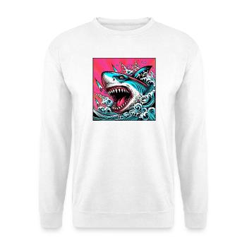 Requin - Sweat-shirt Unisexe - blanc - Devant
