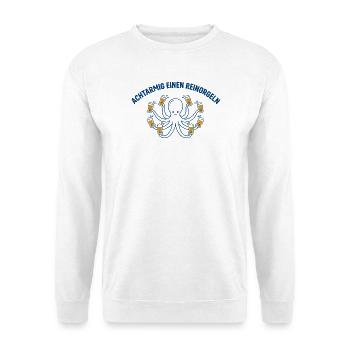 Achtarmig Einen Reinorgeln Oktopus Bier Design - Unisex Pullover - Weiß - Vorne